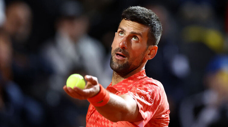 Novak Djokovic am Freitagabend in Rom