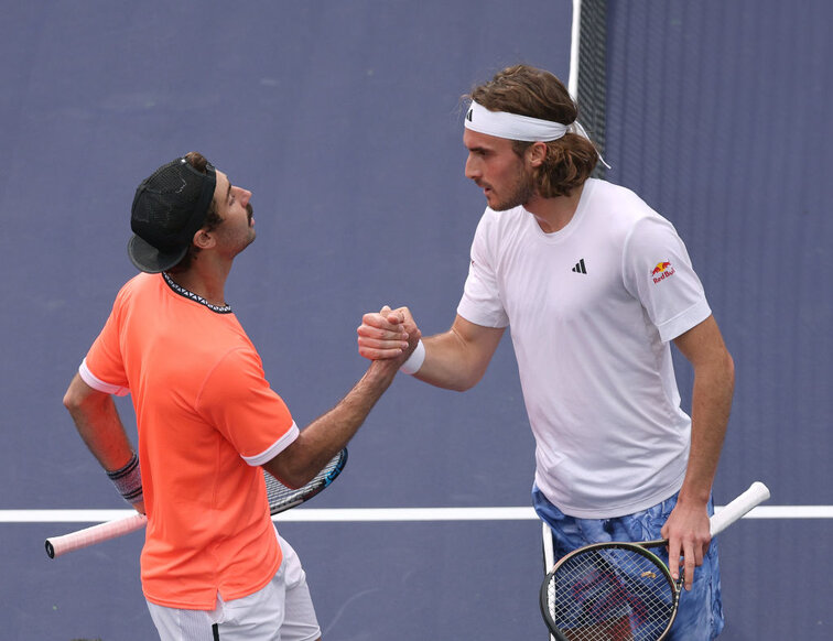 Jordan Thompson und Stefanos Tsitsipas duellieren sich in der zweiten Runde der Australian Open