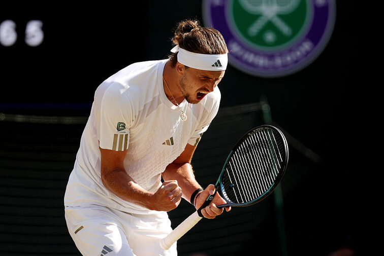 Alexander Zverev steht erstmals im Halbfinale von Wimbledon Alexander Zverev steht erstmals im Halbfinale von Wimbledon