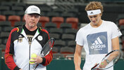 Boris Becker und Alexander Zverev im Jahr 2018