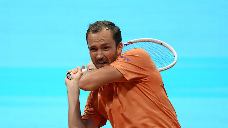 Daniil Medvedev musste am Freitag eine Doppelschicht schieben. Daniil Medvedev musste am Freitag eine Doppelschicht schieben.