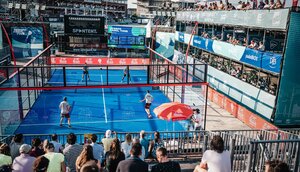 In Hamburg wurde Werbung für den Padel-Sport betrieben In Hamburg wurde Werbung für den Padel-Sport betrieben