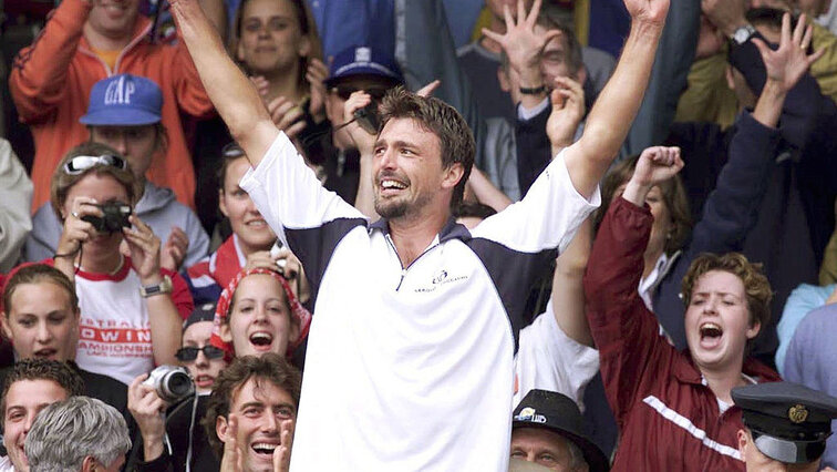 Goran Ivanisevic at Wimbledon in 2001