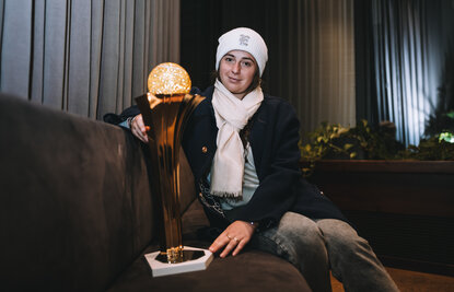 Mit Jelena Ostapenko hat die topgesetzte Spielerin in Linz die Trophäe