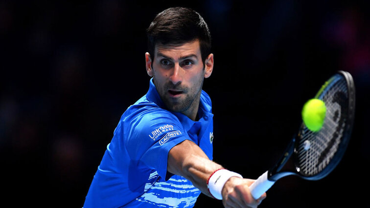 Relaxed Sunday afternoon for Novak Djokovic