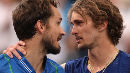 Zwei Männer auf einem guten Weg: Daniil Medvedev und Alexander Zverev Zwei Männer auf einem guten Weg: Daniil Medvedev und Alexander Zverev