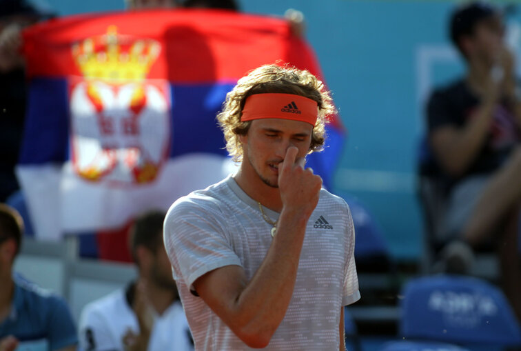Alexander Zverev had little interest in critical questions during the Ultimate Tennis Showdown