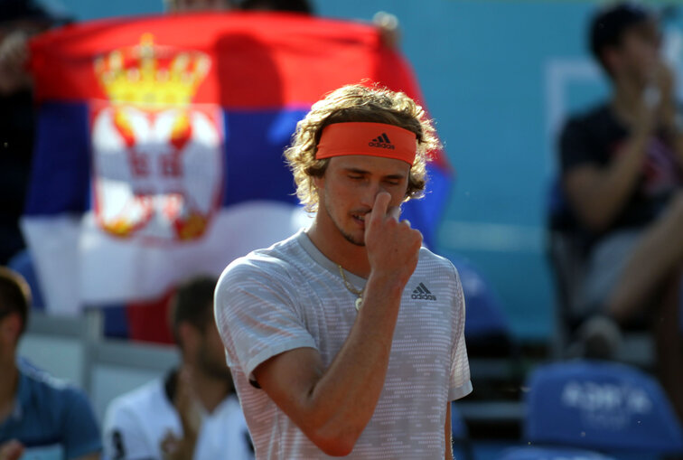 Alexander Zverev hatte im Zuge des Ultimate Tennis Showdown wenig Lust auf kritische Fragen Alexander Zverev had little interest in critical questions during the Ultimate Tennis Showdown