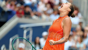 Aryna Sabalenka rang Linda Noskova im Viertelfinale nieder