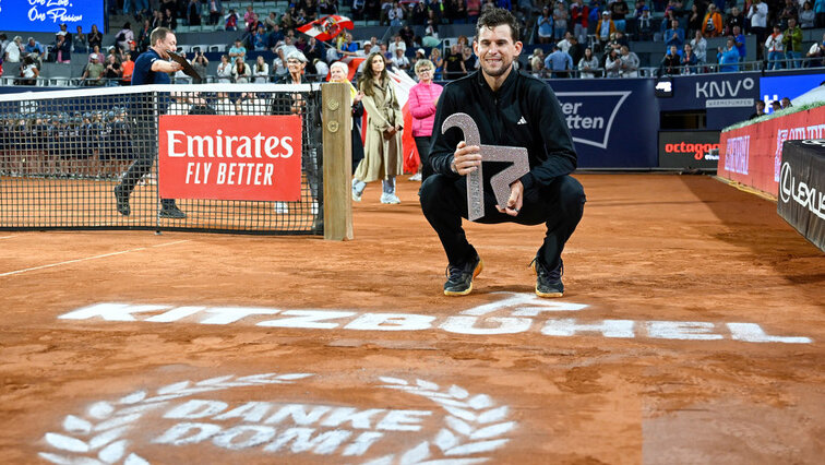 Dominic Thiem bei seiner Verabschiedung in Kitzbühel 2024