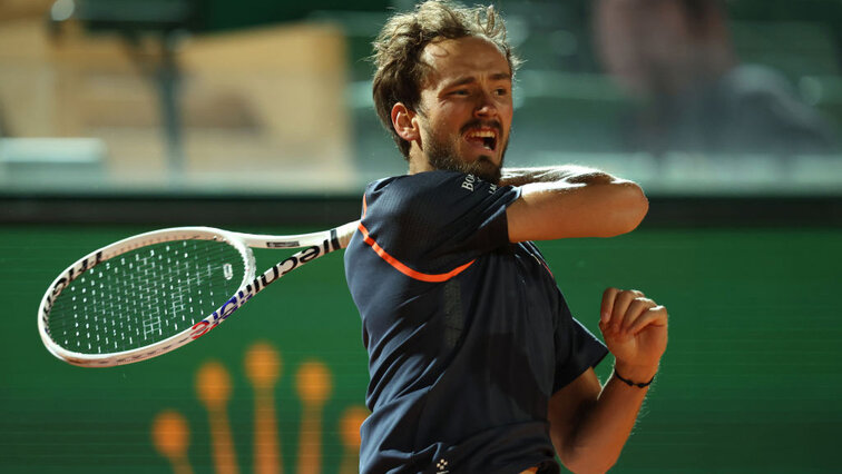 Daniil Medvedev in Monte Carlo on Thursday