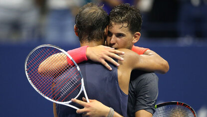 Rafael Nadal und Dominic Thiem 2018 in New York City Rafael Nadal und Dominic Thiem 2018 in New York City