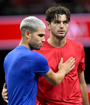 Carlos Alcaraz und Taylor Fritz spielten auch in San Francisco