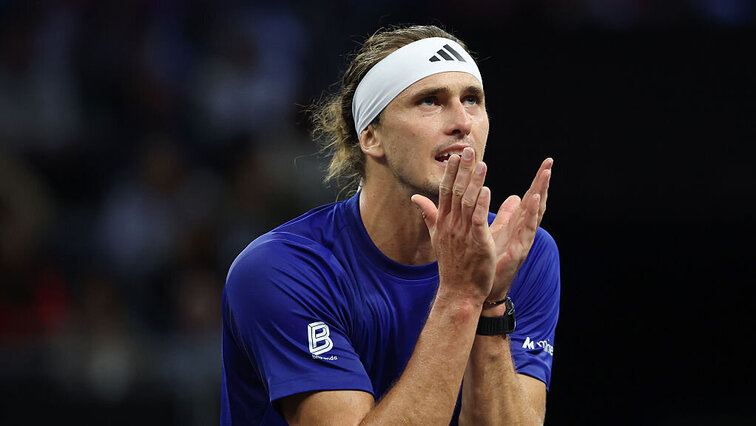 Alexander Zverev verpasste beim Laver Cup in San Francisco einen Befreiungsschlag. Alexander Zverev verpasste beim Laver Cup in San Francisco einen Befreiungsschlag.