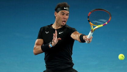 Rafael Nadal am Donnerstag in Melbourne Rafael Nadal am Donnerstag in Melbourne