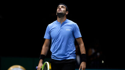 Matteo Berrettini musste in der zweiten Runde aufgeben. Matteo Berrettini musste in der zweiten Runde aufgeben.