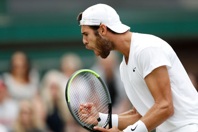 Karen Khachanov at Wimbledon