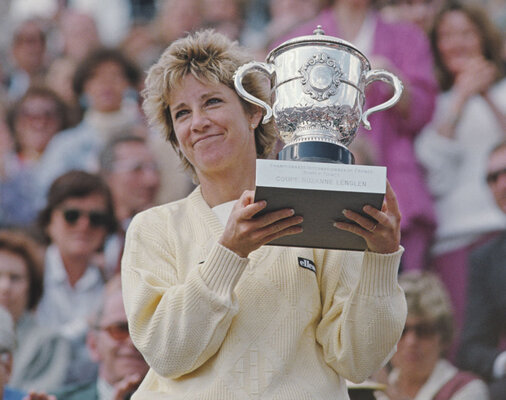 4th place, 104 points: Chris Evert, the first darling of tennis