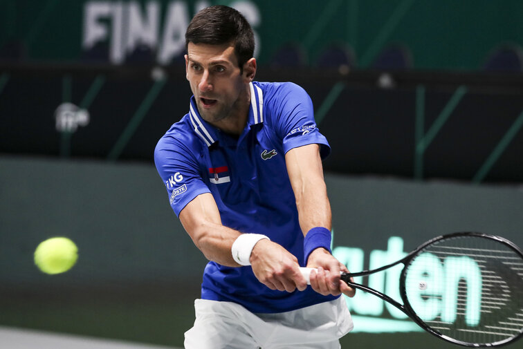 Novak Djokovic besiegte Jan-Lennard Struff in zwei Sätzen