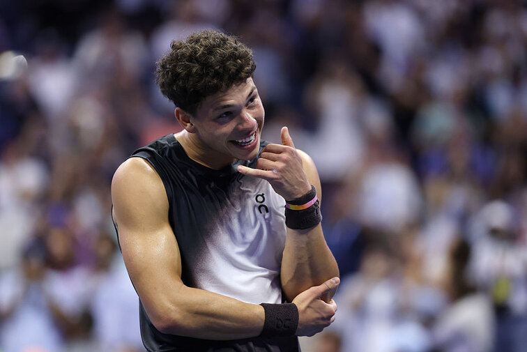 Ben Shelton jubelt über den Einzug ins US-Open-Halbfinale