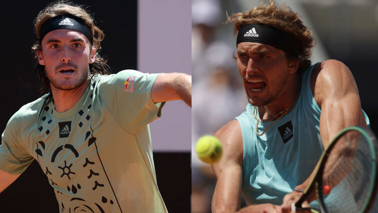 Stefanos Tsitsipas und Alexander Zverev spielen heute mal wieder um ein Finale