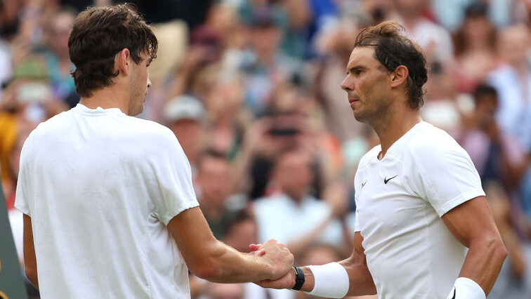 At Wimbledon, Rafael Nadal came out on top against Taylor Fritz