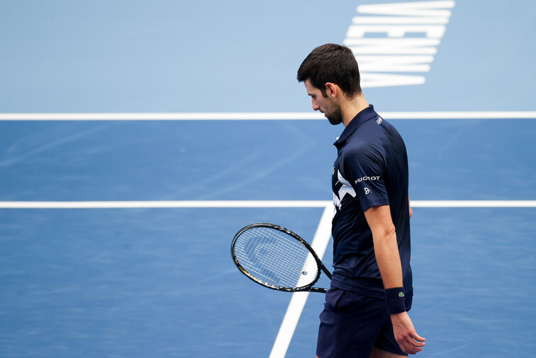 Novak Djokovic lieferte gegen Lorenzo Sonego seine schlechteste Saisonleistung ab