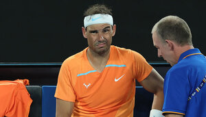 Bilder wie dieses von den Australian Open 2023 will rafael Nadal nicht mehr kreieren