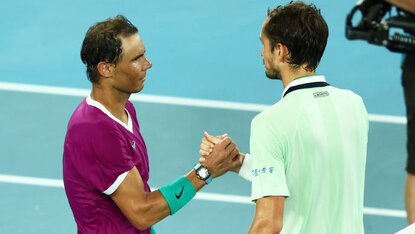 Rafael Nadal hat Daniil Medvedev in diesem Jahr schon zweimal besiegt Rafael Nadal hat Daniil Medvedev in diesem Jahr schon zweimal besiegt