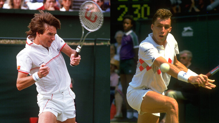 Jimmy Connors und Ivan Lendl anno 1984