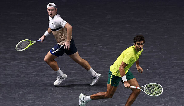 Lucas Miedler und Francisco Cabral sind in Rotterdam mit dem Schrecken davongekommen