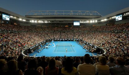 Platz 12: Rod Laver Arena, Melbourne, Australian Open, Outdoor (Dach), Hartplatz, Kapazität: 14.820