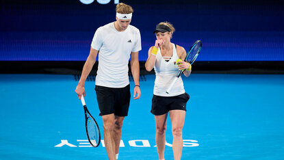 Als topgesetztes Duo hatten sich Alexander Zverev und Laura Siegemund im Mixed wesentlich mehr erhofft. Getty Images
