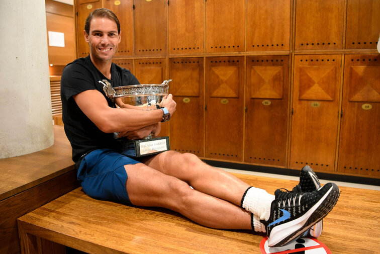 Rafael Nadal mit seinem 13. Coupe de Mousquetaires Rafael Nadal mit seinem 13. Coupe de Mousquetaires