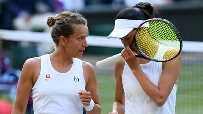 Barbora Strycova und Su-Wei Hsieh durften in Wimbledon doch noch ran Barbora Strycova und Su-Wei Hsieh durften in Wimbledon doch noch ran