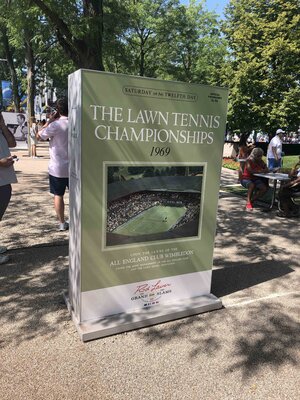 1969, als in Wimbledon das Finale noch am Samstag gespielt wurde