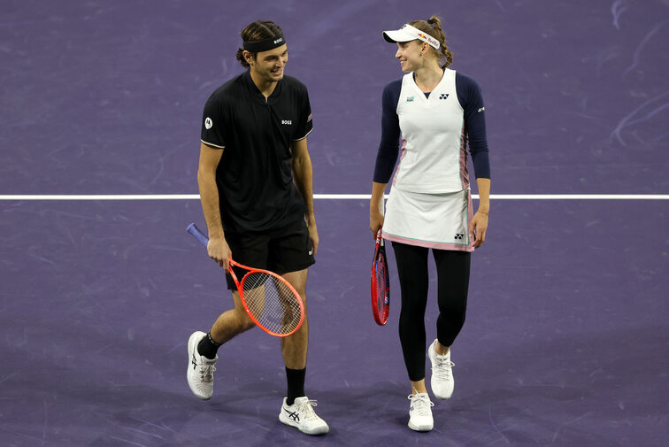 Taylor Fritz (l.) und Elena Rybakina siegten erneut Taylor Fritz (l.) und Elena Rybakina siegten erneut