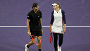 Taylor Fritz (l.) und Elena Rybakina siegten erneut