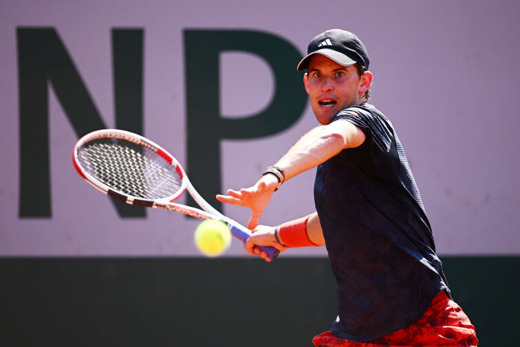 Dominic Thiem am Montag in Roland Garros