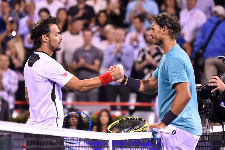 Rafael Nadal leads head to head against Fabio Fognini 12: 4