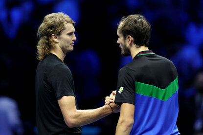 Alexander Zverev und Daniil Medvedev spielen in Wien Alexander Zverev und Daniil Medvedev spielen in Wien