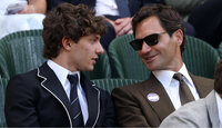 Kimi Antonelli und Roger Federer vergangene Woche in Wimbledon Kimi Antonelli und Roger Federer vergangene Woche in Wimbledon