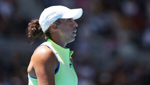 Madison Keys eröffnet den Tag in der Rod Laver Arena