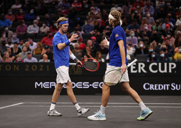 Andrey Rublev und Stefanos Tsitsipas werden für Team Europe auflaufen Andrey Rublev und Stefanos Tsitsipas werden für Team Europe auflaufen