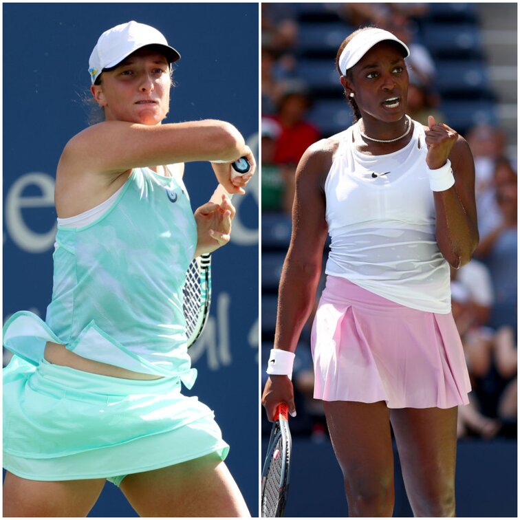 Iga Swiatek wird von Sloane Stephens gefordert Iga Swiatek wird von Sloane Stephens gefordert