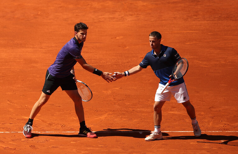 Dominic Thiem and Diego Schwartzman in Madrid