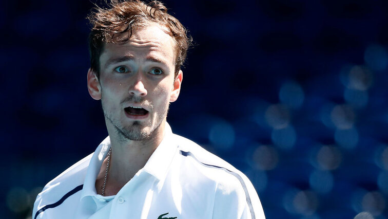 Daniil Medvedev am Samstag in Melbourne