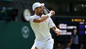 Novak Djokovic am Freitag in Wimbledon