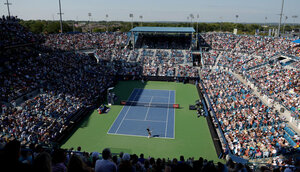 Der Center Court in Cincinnnati ist nicht komplett überdacht. Das verärgert viele Fans.