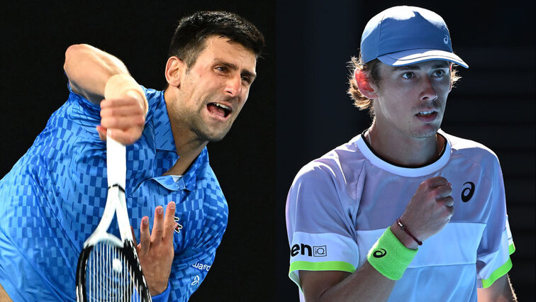 Novak Djokovic trifft in Melbourne auf Alex de Minaur